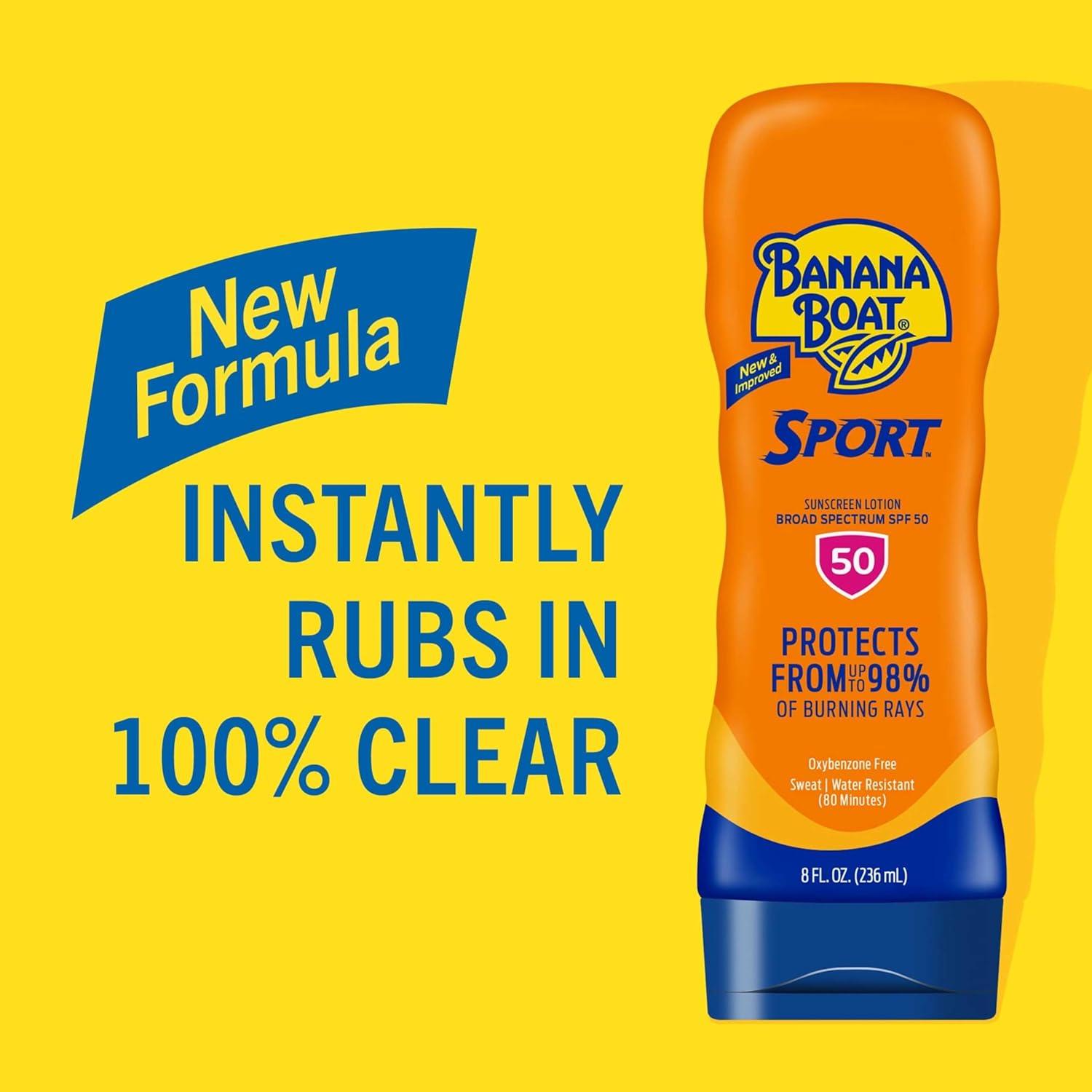 image:imageBanana Boat Sport Ultra SPF 50 Sunscreen Lotion 128 Fl Oz Oxybenzone Free Pack of 18 Fl Oz Pack of 1