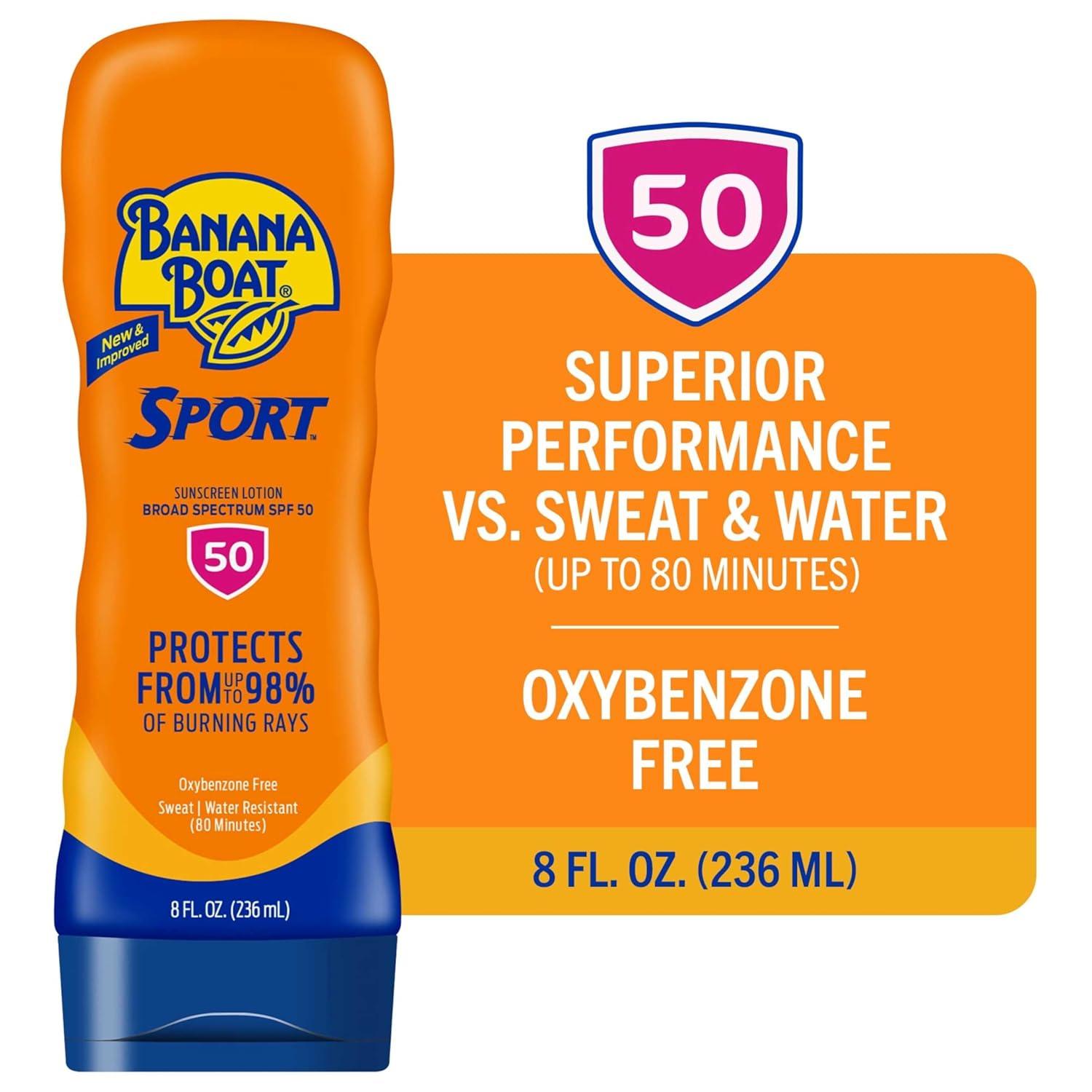 image:imageBanana Boat Sport Ultra SPF 50 Sunscreen Lotion 128 Fl Oz Oxybenzone Free Pack of 18 Fl Oz Pack of 1