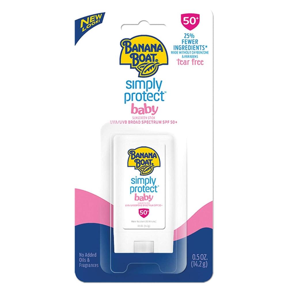 image:imageBanana Boat Baby Sunscreen Stick SPF 50 Travel Sunscreen for Babies OxybenzoneFree Baby Sunblock SPF 50 Pediatrician Tested 05oz05 Ounce Pack of 12
