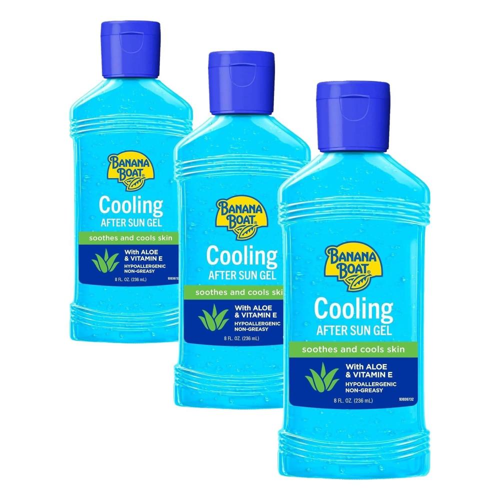 image:imageBanana Boat Cooling After Sun Gel 8oz  Aloe Vera and Vitamin E Gel After Sun Care Cooling Gel Aloe Vera Gel for Sunburn Relief 8oz8 Fl Oz Pack of 3