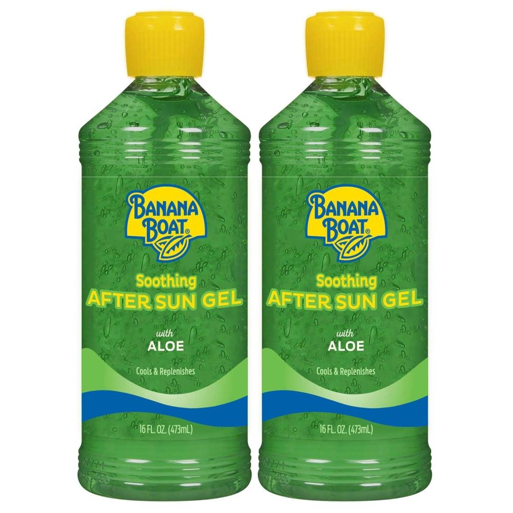 image:imageBanana Boat Soothing After Sun Gel with Aloe Twin Pack Aloe Vera Gel Sunburn Relief After Sun Care 16 fl oz each