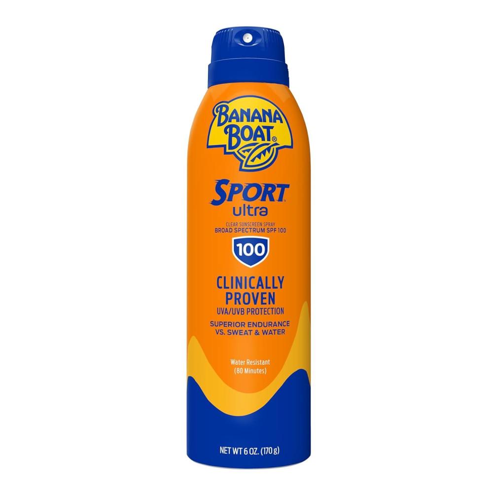 image:imageBanana Boat Sport Ultra SPF 30 Sunscreen Spray  Banana Boat Sunscreen Spray SPF 30 Water Resistant Oxybenzone Free 6oz each Twin Pack6 Ounce Pack of 1