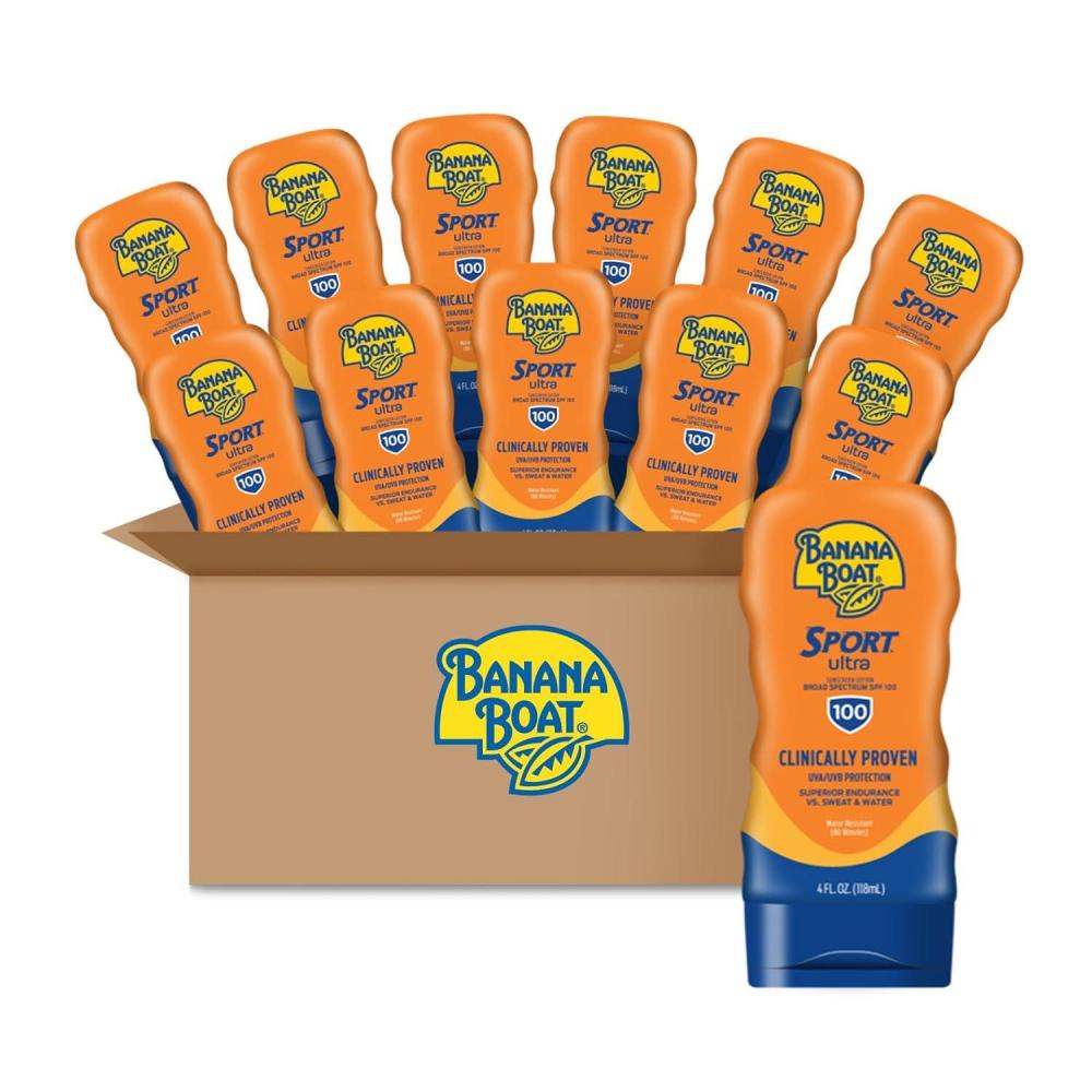 image:imageBanana Boat Sport Ultra SPF 50 Sunscreen Lotion 128 Fl Oz Oxybenzone Free Pack of 14 Fl Oz Pack of 12
