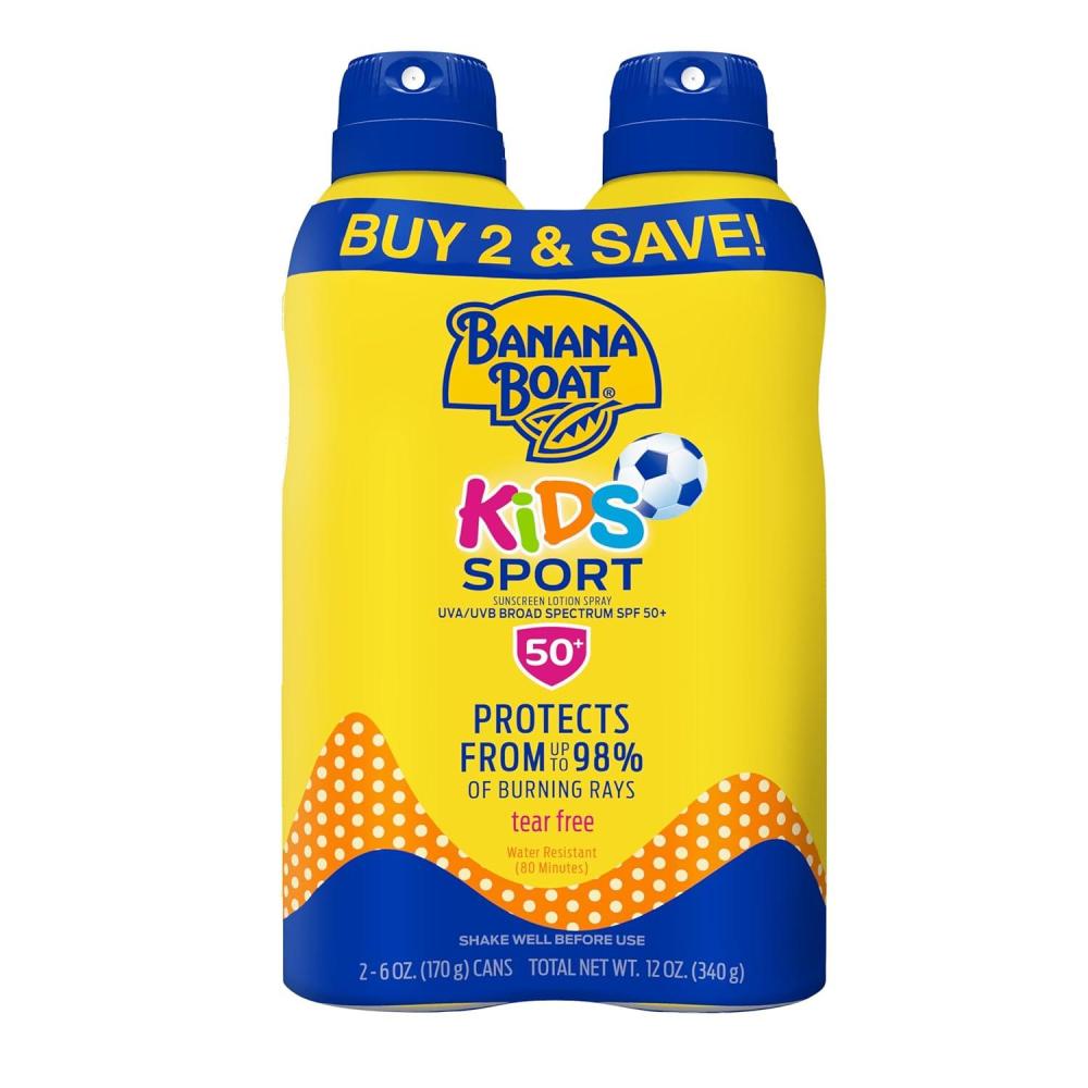 image:imageBanana Boat UltraMist Kids MAX Protect amp Play Clear Spray Sunscreen SPF 100 6 OZ6 Ounce Pack of 2