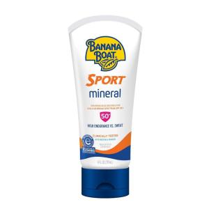 Banana Boat Sport Mineral Sunscreen Lotion SPF 50, 6oz | Banana Boat Mineral Lotion Sunscreen SPF 50, Oxybenzone-Free, Sport Sunblock, 6oz(6 Fl Oz (Pack of 1))