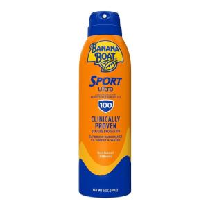 Banana Boat Sport Ultra SPF 30 Sunscreen Spray | Banana Boat Sunscreen Spray SPF 30, Water Resistant, Oxybenzone Free, 6oz each Twin Pack(6 Ounce (Pack of 1))