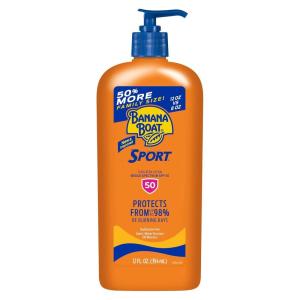 Banana Boat Sport Ultra SPF 50 Sunscreen Lotion, 128 Fl Oz, Oxybenzone Free (Pack of 1)(12 Fl Oz (Pack of 1))