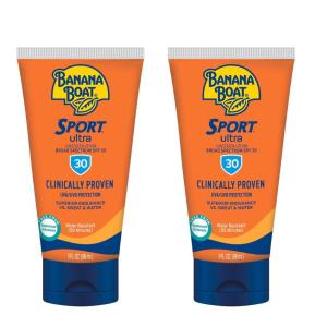 Banana Boat Sport Ultra SPF 50 Sunscreen Lotion, 128 Fl Oz, Oxybenzone Free (Pack of 1)(3 Fl Oz (Pack of 2))