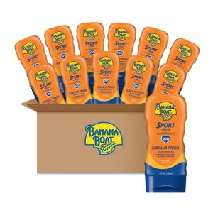 Banana Boat Sport Ultra SPF 50 Sunscreen Lotion, 128 Fl Oz, Oxybenzone Free (Pack of 1)(4 Fl Oz (Pack of 12))