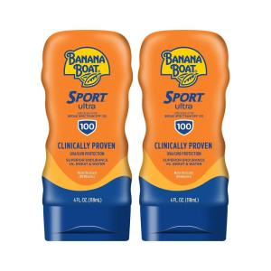Banana Boat Sport Ultra SPF 50 Sunscreen Lotion, 128 Fl Oz, Oxybenzone Free (Pack of 1)(4 Fl Oz (Pack of 2))