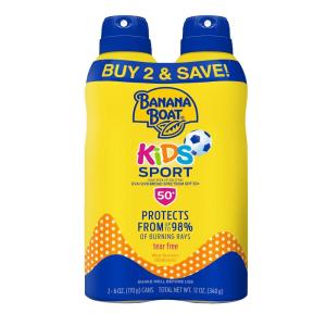 Banana Boat UltraMist Kids MAX Protect & Play Clear Spray Sunscreen SPF 100: 6 OZ(6 Ounce (Pack of 2))