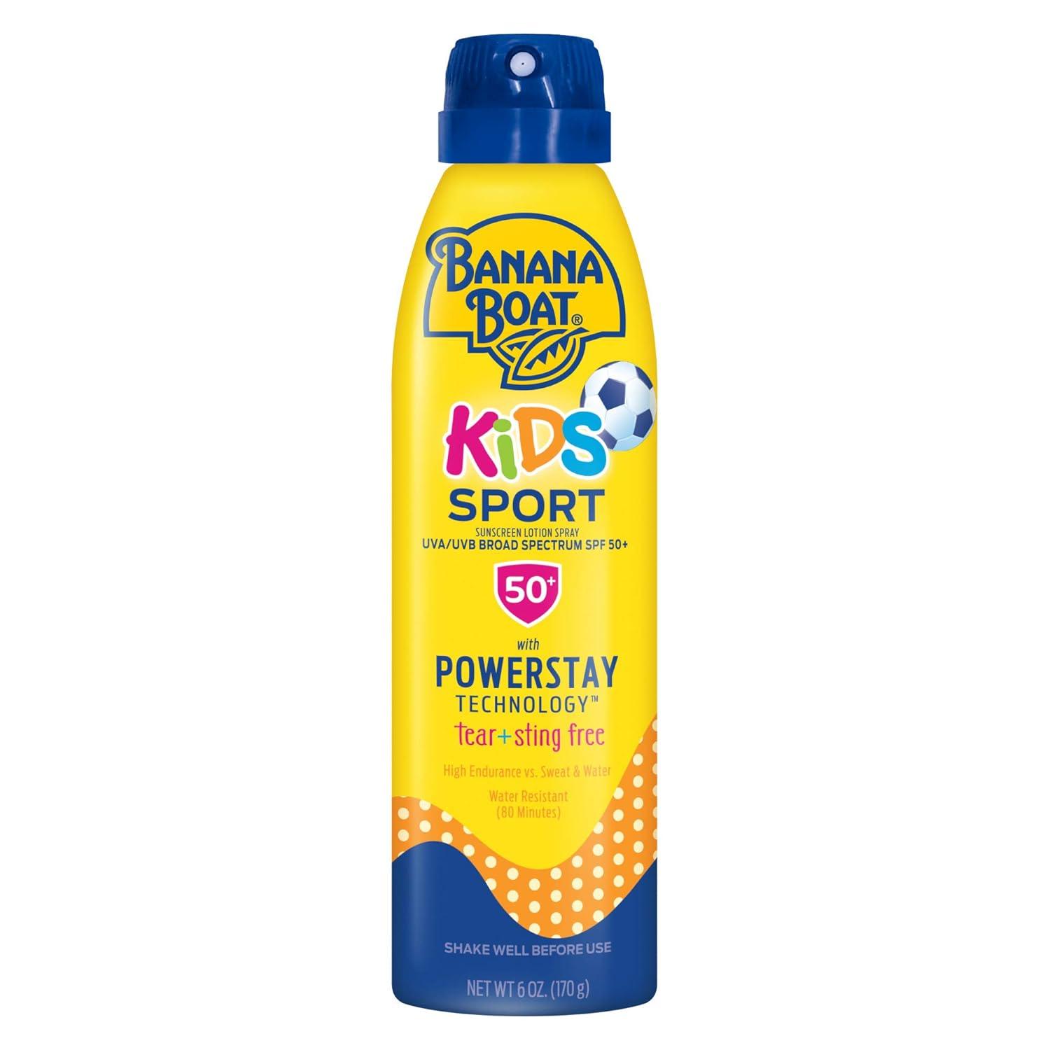 image:imageBanana Boat Kids Sport TearFree Sunscreen Spray Kids Sport SPF 50 6oz LotionKids Sport SPF 50