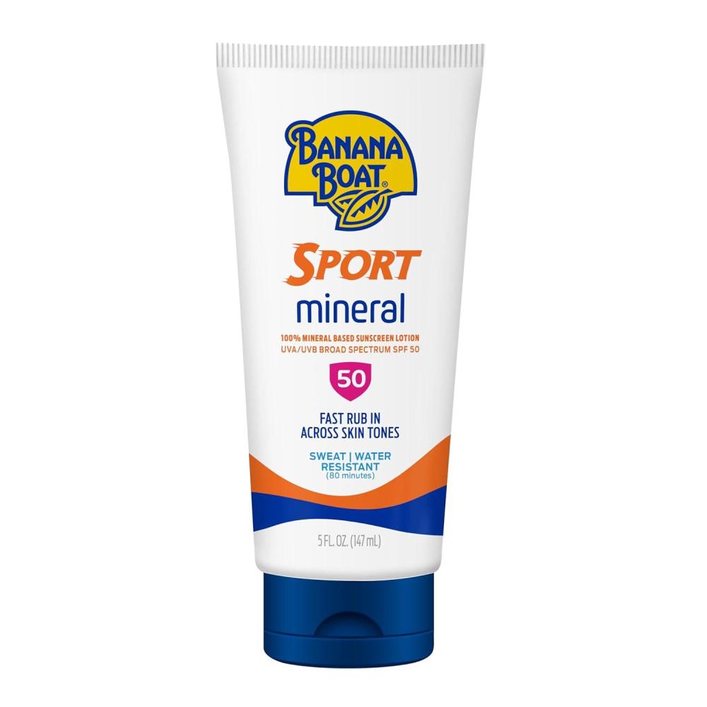 image:imageBanana Boat Sport Mineral Sunscreen SPF 50 Lotion 5Fl Oz  Zinc Oxide Sunscreen Lotion SPF 50 Sunblock 5Fl Oz