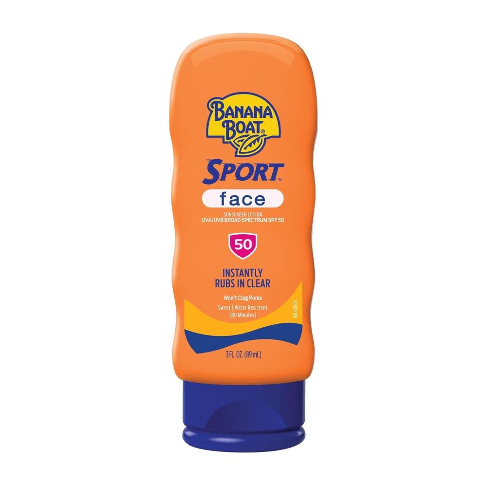 image:imageBanana Boat Sport Sunscreen for Face SPF 50 3Fl Oz Banana Boat Sunscreen SPF 50 Travel Size Sunblock Mini Sunscreen for Dry Skin Face 3Fl Oz3 Fl Oz Pack of 1