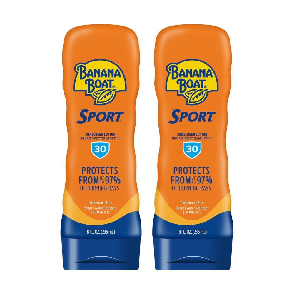 image:imageBanana Boat Sport Ultra Lotion Sunscreen Broad Spectrum SPF 30 8oz each Twin Pack