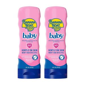 Banana Boat Baby Lotion, SPF60+, 6oz(6 Fl Oz (Pack of 2))