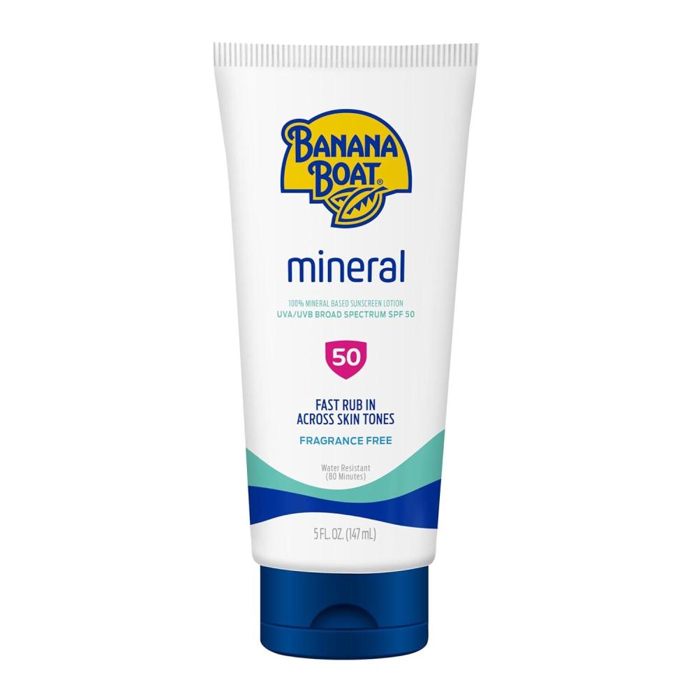 image:imageBanana Boat Mineral Sunscreen SPF 50 Lotion 5Fl Oz  Zinc Oxide Sunscreen Lotion Beach Essentials SPF 50 Sunblock 5Fl Oz