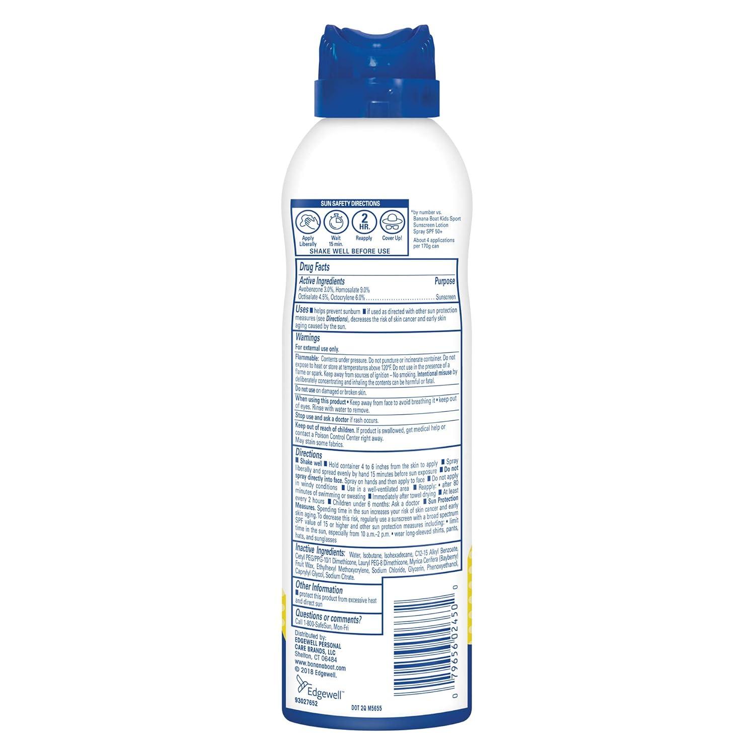 image:imageBanana Boat Baby Mineral Enriched Spray Sunscreen SPF 50 6oz Banana Boat Baby Sunscreen Spray SPF 50 Sunblock for Babies Oxybenzone Free 6ozWhite