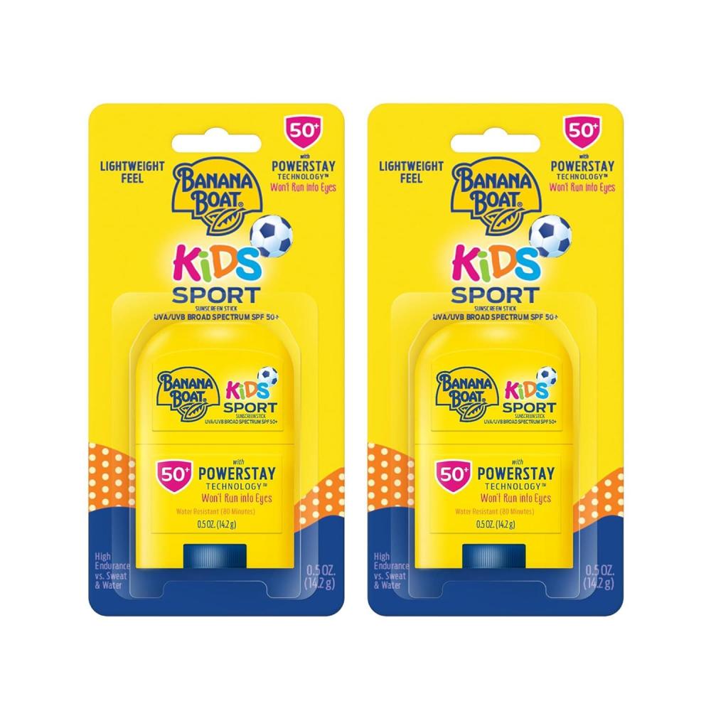 image:imageBanana Boat Kids Sport Sunscreen Stick Travel Sunscreen SPF 50 05oz Twin Pack